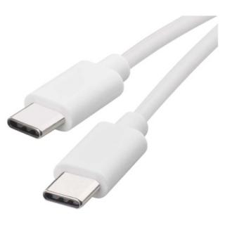 Nabíjecí a datový kabel USB-C 2.0 / USB-C 2.0, 1 m, bílý