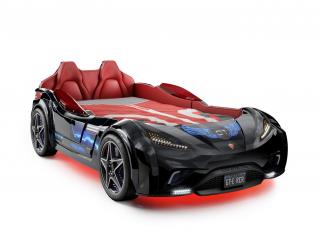 Dětská postel auto 100x190 cm GTE černá