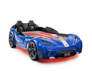 Dětská postel auto 100x190 cm GTE modrá