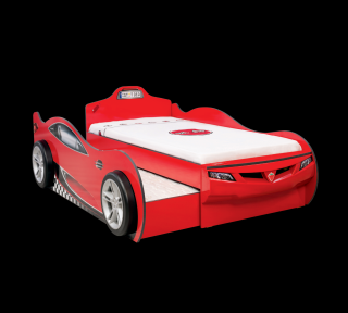 Dětská postel auto 90x190 cm Coupe Friend červená