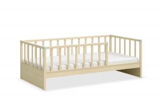 Dětská postel se zábranou 100x200cm Alfa Montes Natural