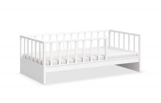 Dětská postel se zábranou 100x200cm Alfa Montes White