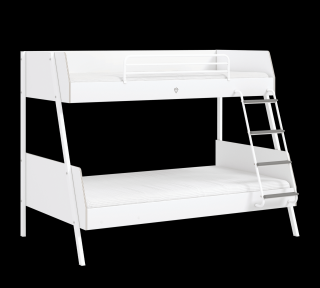 Studentská patrová postel (90x200-120x200 cm) White