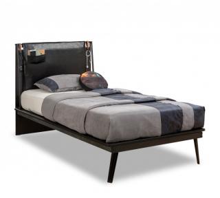 Studentská postel Line 100x200 cm Dark Metal