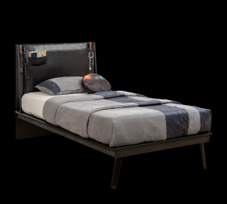 Studentská postel Line 120x200 cm Dark Metal