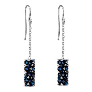 Naušnice Fine Rocks Tube Bermuda Blue SWAROVSKI