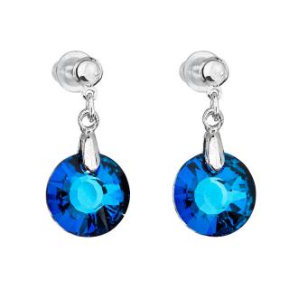 Náušnice Sun 12mm Bermuda Blue SWAROVSKI