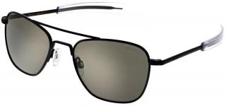 Randolph Aviator 52 MM, MATTE BLACK, SKY-TEC AMERICAN GRAY