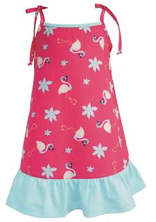 Dívčí šaty Plameňák azuro Velikost 146