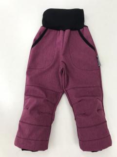Hippokids softshellové kalhoty Free purple Velikost 86