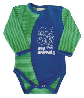 oblečení pro miminka, kojenecké oblečení, kojenecké body Sea Navy - Hippokids Velikost 56