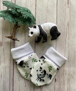 Rukavičky pro miminka Panda Velikost 0-4 měsíce