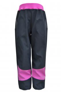 Zimní softshellové kalhoty Basic lila Velikost 74