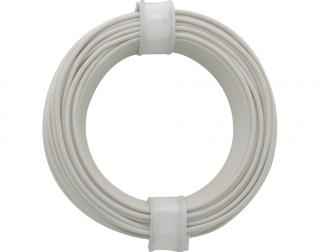 Kabel bílý 0,14mm 10m - Donau 118-5SB
