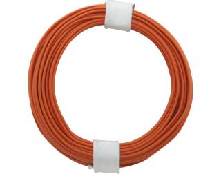 Kabel oranžový 0,14mm 10m - Donau 118-7SB