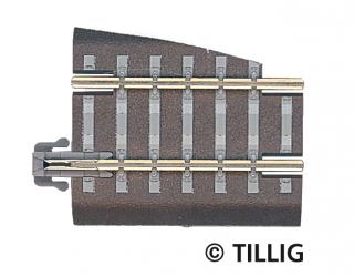 Kolej s podložím přímá zúžená pravá BG5 36 mm TT - Tillig 83721