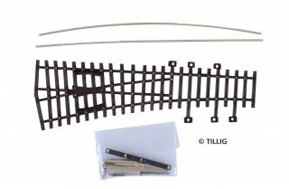Levá výhybka H0 stavebnice - Tillig 82430