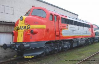 Motorová lokomotiva NOHAB Strabag zvuková G - Piko 37451 (Zahradní železnice)