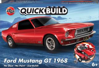 Zacvakávací model auta Ford Mustang GT 1968 - Airfix J6035 (Zahradní železnice)