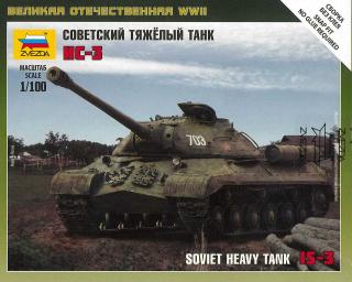 Zacvakávací model tanku IS-3 1:100 - Zvezda 6194
