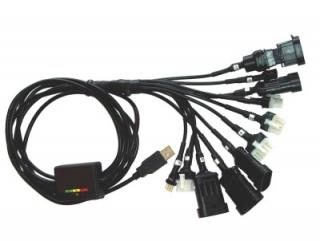 Diagnostika LPG Komplet s 11 adaptéry (univerzální USB adaptér pro LPG diagnostiku)