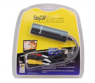 EasyCap USB video grabber retail balení (nahraje video z VHS nebo kamery do počítače)