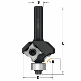 RÁDIUSOVÁ ŽILETKOVÁ STOPKOVÁ FRÉZA HM - R2 D27X3 L58 S=8