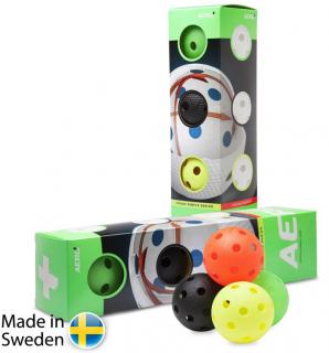 Florbalový míček Salming Aero Plus Ball 4-pack Colour Provedení: sada