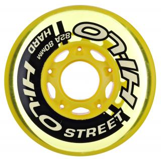 Kolečka HI-LO Street Hockey Outdoor Yellow 72 mm/82A (4 ks)