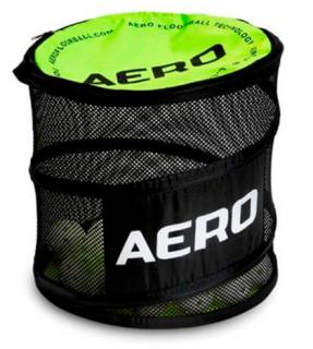 Koš na florbalové míčky Salming Aero Barrel Barva: černo-zelená