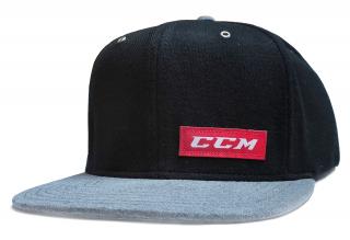 Kšiltovka CCM LOGO Snapback Black/Grey Velikost: OSFA