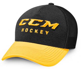 Kšiltovka CCM True2Hockey TRUCKER Black/Yellow Velikost: OSFA