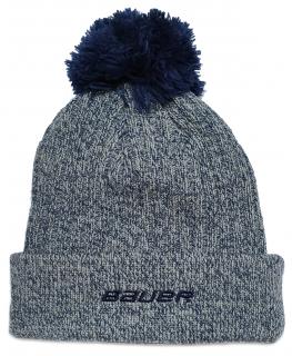 Kulich Bauer New Era Team MARL Pom Knit HGY/NAV Barva: šedo-modrá