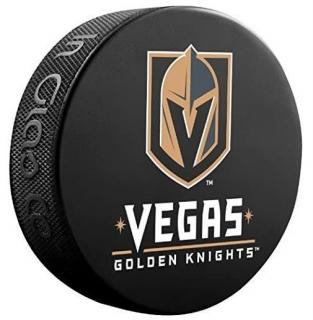 Oficiální fanouškovský puk NHL Big Logo Vegas Golden Knights Tým: Vegas Golden Knights