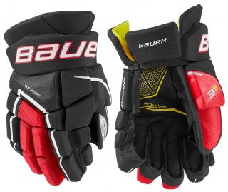 Rukavice Bauer S21 SUPREME 3S Glove Junior Velikost: 10 , červené