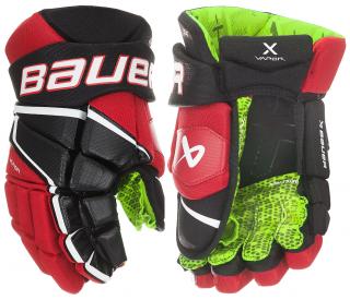Rukavice Bauer S22 VAPOR 3X Glove Junior Velikost: 10 , červeno-bílé