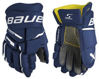 Rukavice Bauer S23 SUPREME M3 Glove Junior Velikost: 10 , tm.modro-bílé