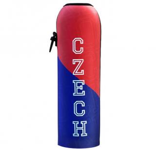 Termoobal na hokejovou láhev 1 litr - CZECH Barva: modro-červená
