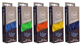 Tkaničky Blue Sports Titanium voskované Provedení: 274 cm (108 ), fialové