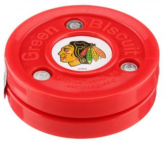 Tréninkový off-ice puk Green Biscuit NHL Chicago Blackhawks Barva: červená