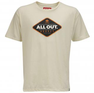 Triko CCM All Outside Tee  Senior Bone White Velikost: XXL