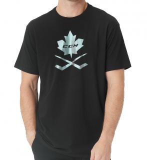 Triko CCM BLACKOUT Leaf SS Tee Senior Iridescent Velikost: XXL