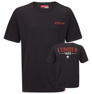 Triko CCM Lumber Yard Tee Senior Black Velikost: S