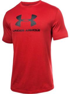 Triko Under Armour Sportstyle Branded Short Sleeve Tee Red Velikost: M