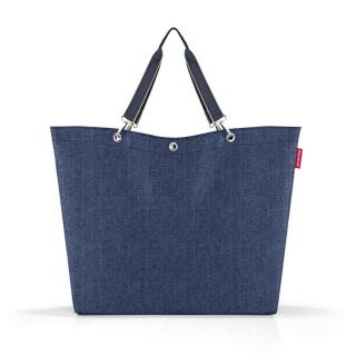 Nákupní taška Reisenthel Shopper XL Herringbone dark blue