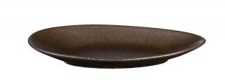 Oválný talíř 24,6 cm CUBA MARONE ASA Selection - hnědý