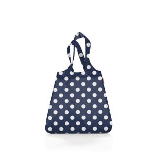 Skládací taška Mini Maxi Shopper Dots white dark blue