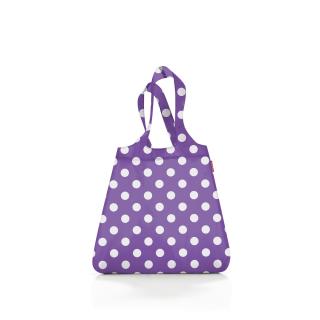 Skládací taška Mini Maxi Shopper Dots white purple
