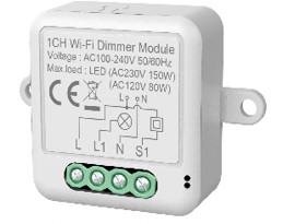 BOT Smart WiFi přijímač stmívač Tuya CH17 Počet tlačítek: Jednotlačítkový