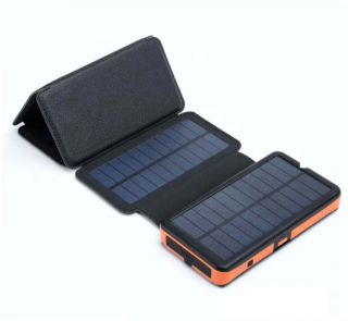 BOT Solární powerbanka P1 5 panelů 20000mAh-více barev Barva: Oranžová